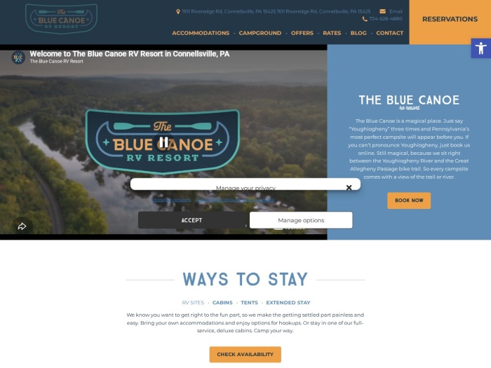 Blue Canoe RV resort