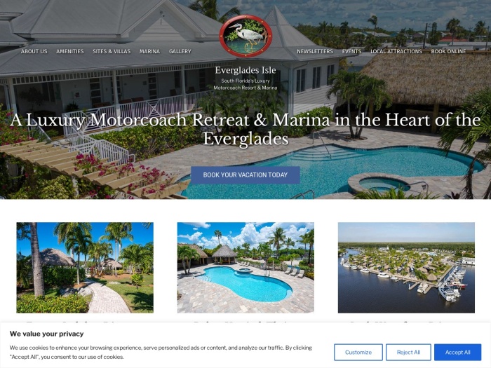 Everglades Isle Luxury Motorcoach Resort