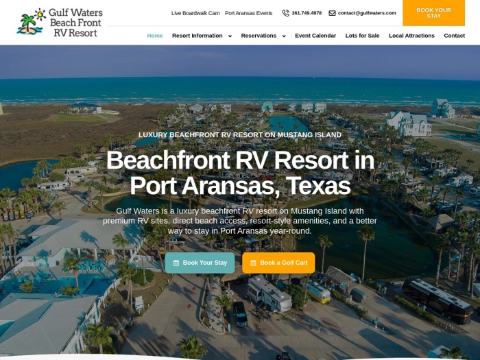 Gulf Waters Beach Front RV Resort