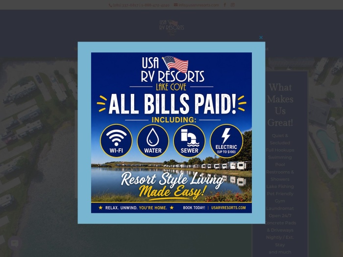 USA RV Resorts Lake Cove