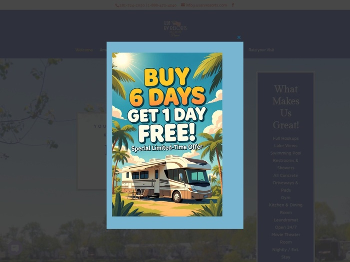 USA RV Resorts Willow Lake